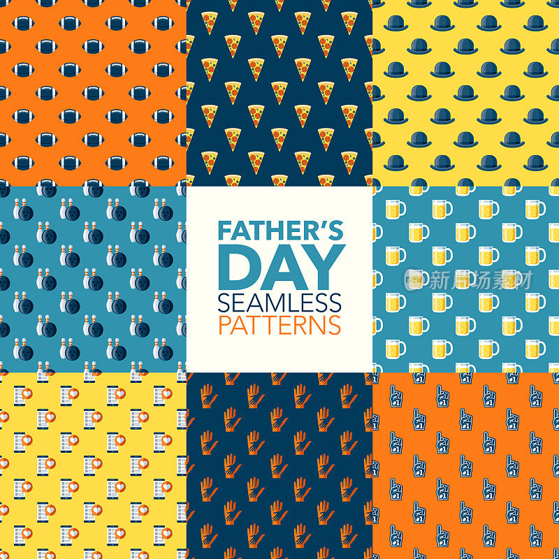 Father's Day Seamless Patterns